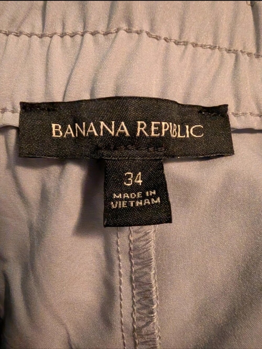 Banana Republic Mens Jogger Pants Gray Size 34 Stretch Chino Athletic Casual - Picture 14 of 14
